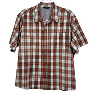 Wrangler shirt men’s 3XL short sleeve plaid rn130273 lightweight fishing type
